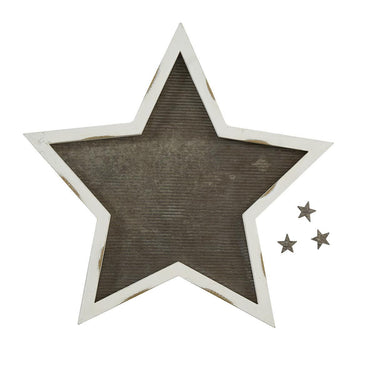 Star Memo Board Distressed White - Park Designs - The Fox Decor